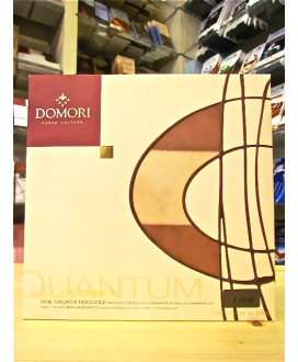 Vendita online tavolette Domori Quantum  Cremino di Nocciole Piemonte I.G.P. Shop on-line barrette di cioccolato cremino a strat