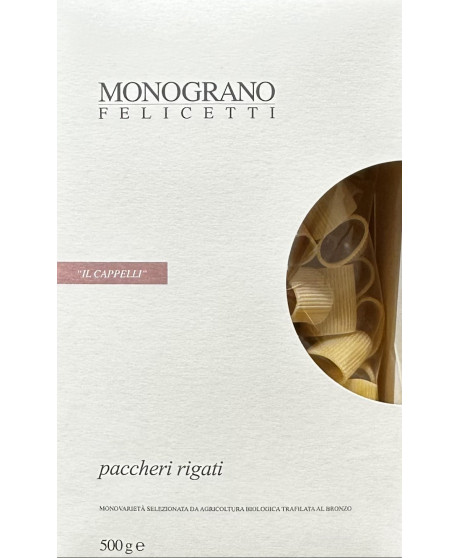 Felicetti - Paccheri Rigati - 500g - IL CAPPELLI - MONOGRANO