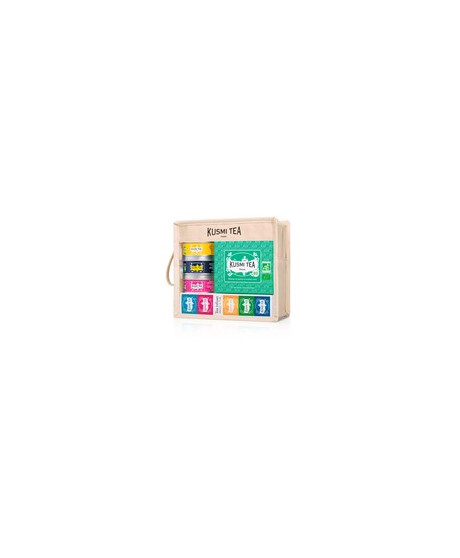 KUSMI TEA - WELLNESS TEA ASSORTMENT - WITH INFUSER 5 X 25G KUSMI TEA - WELLNESS TEA ASSORTMENT - WITH INFUSER 5 X 25G