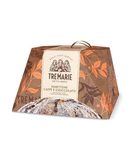 Le Tre Marie - Panettone al Caffè e Cioccolato - 930g