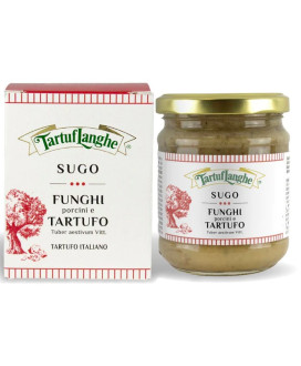 Vendita online Tartuflanghe sugo di funghi porcini, Sugo ai funghi porcini tartuflanghe, condimento ai funghi porcini 190g.