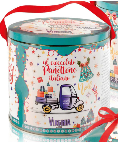 Virginia - Panettone Chocolate - Tin Box - 100g Virginia - Panettone Chocolate - Tin Box - 100g