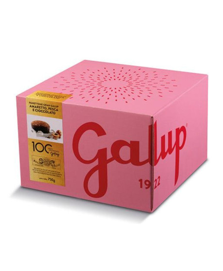 Galup - Panettone Pesca, Amaretto e Cioccolato - 750g Galup - Panettone Pesca, Amaretto e Cioccolato - 750g