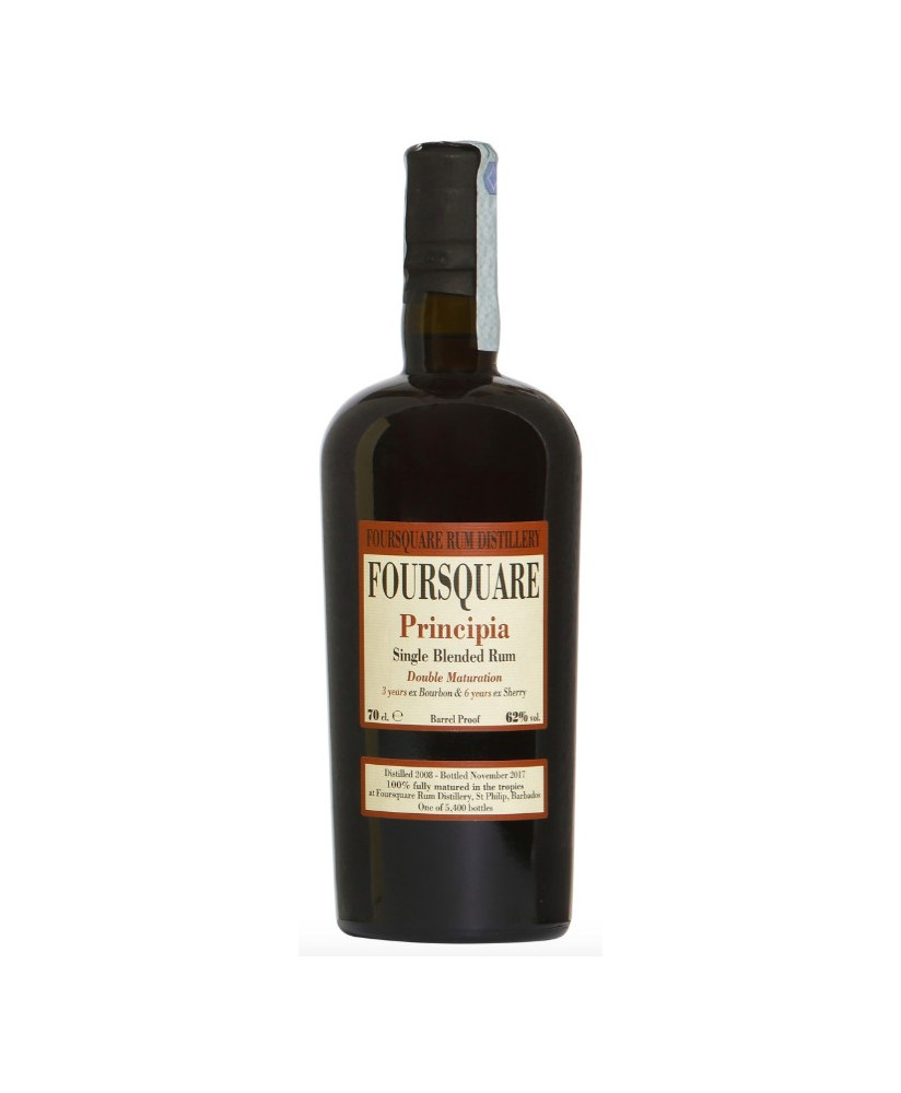 Vendita online Rum Foursquare Principia. Single blended rum. Shop on line al miglior prezzo Rhum di qualità. 
