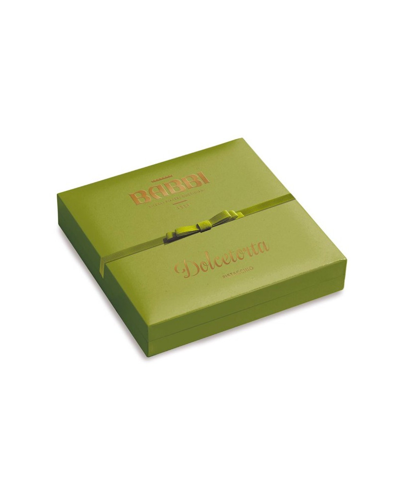 Vendita online Babbi Dolcetorta al Pistacchio, tortina di wafers ricoperta di cioccolato al latte. Shop on-line Dolce Torta Babb