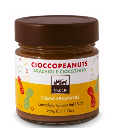 Maglio - Crema Cioccopeanuts - Cioccolato e Arachidi - 220g Maglio - Crema Cioccopeanuts - Cioccolato e Arachidi - 220g
