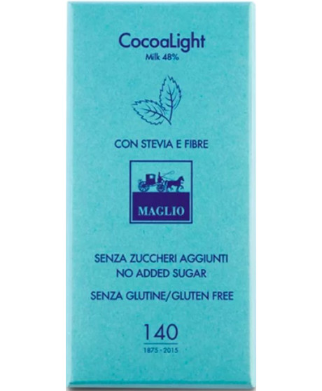 Maglio - Tavoletta Cocoalight - cioccolato al latte con Stevia - 100g Maglio - Tavoletta Cocoalight - cioccolato al latte con Stevia - 100g