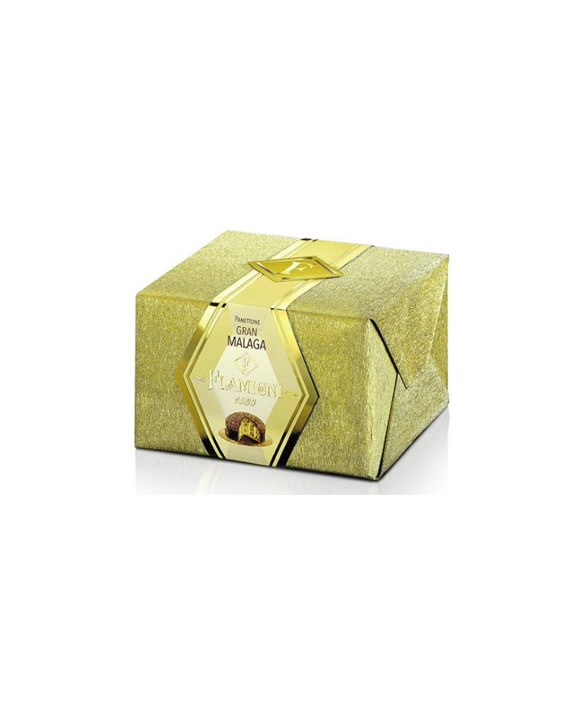Online sales Italian Panettoni Craft Flamigni Great Pistachio cake, covered with chopped pistachios. Shop online homemade panett