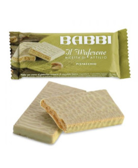 Babbi - Gran Waferino - Bag Dolci Pensieri - Pistachio - 8 pieces - 160g