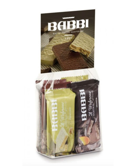 Babbi - Waferone Attilio - Bag Dolci Pensieri - Assorted - 8 pieces - 180g