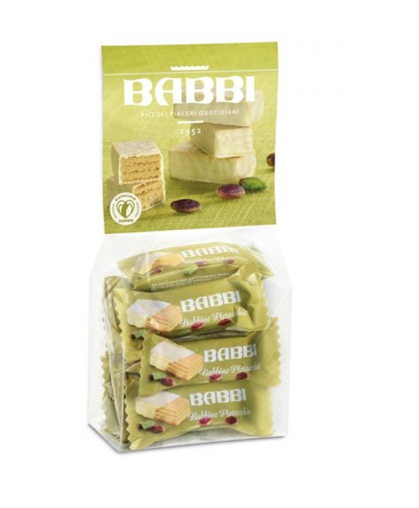 Babbi - Gran Waferino - Bag Dolci Pensieri - Pistachio - 8 pieces - 160g