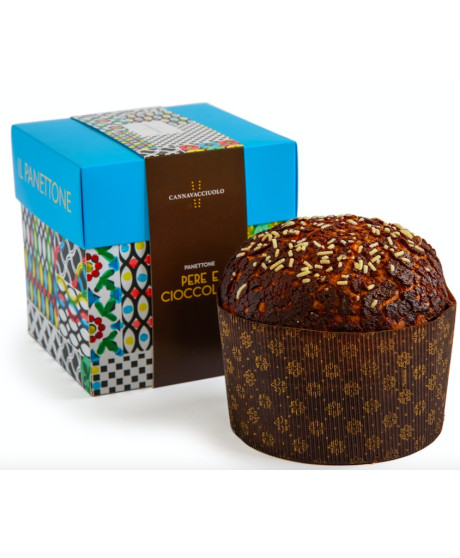 Cannavacciuolo - Panettone Pere e Cioccolato - 1000g Cannavacciuolo - Panettone Pere e Cioccolato - 1000g