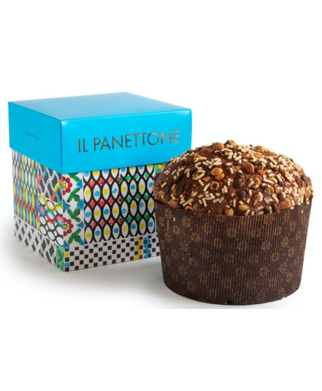 Cannavacciuolo - Panettone Gianduja "Hazelnuts cream chocolate" - 1000g Cannavacciuolo - Panettone Gianduja "Hazelnuts cream chocolate" - 1000g