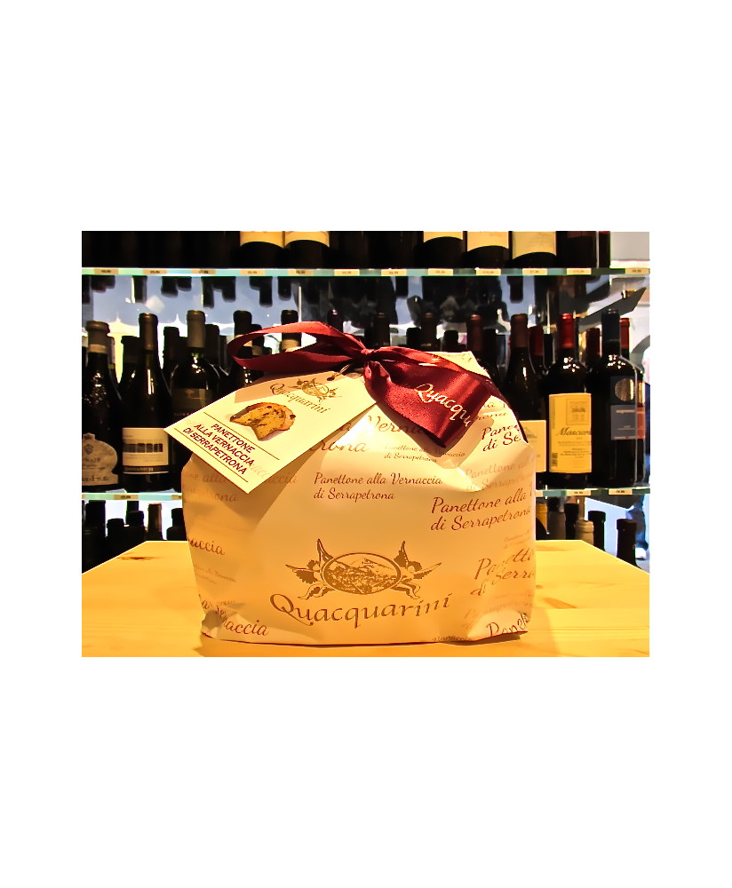 Vendita online Panettone Quacquarini alla Vernaccia di Serrapetrona, prodotto dolciario da forno a lievitazione naturale. Shop o
