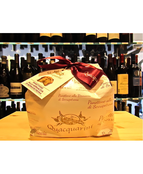 Vendita online Panettone Quacquarini alla Vernaccia di Serrapetrona, prodotto dolciario da forno a lievitazione naturale. Shop o