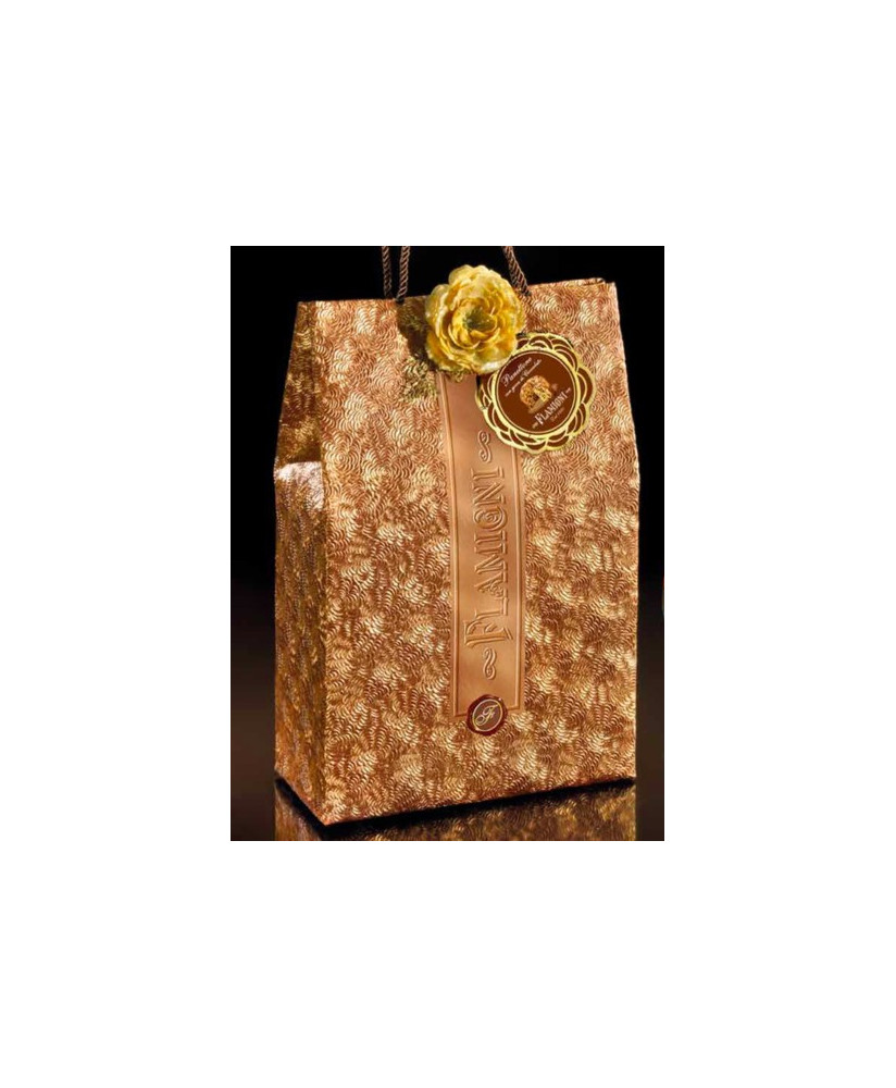 Flamigni - Panettone glassato al Cioccolato 1000g - BAG LINEA ORO