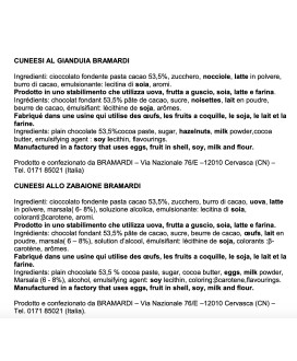 Bramardi - Cuneesi con Meringhetta - 100g