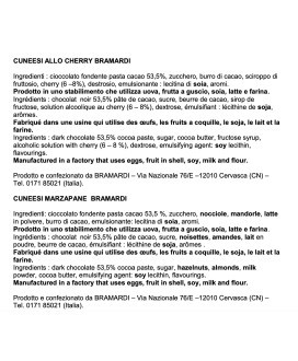 Bramardi - Cuneesi con Meringhetta - 100g