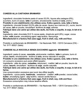 Bramardi - Cuneesi con Meringhetta - 100g