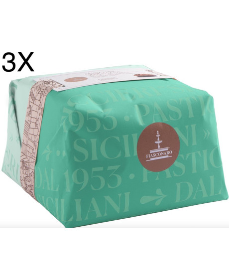 (3 PANETTONI X 1000g) Fiasconaro - Albicocca e Cioccolato