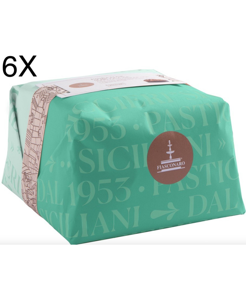 Buy online sales Fiasconaro homemade italian panettone Apricot and Chocolate of Modica, Castelbuono Palermo