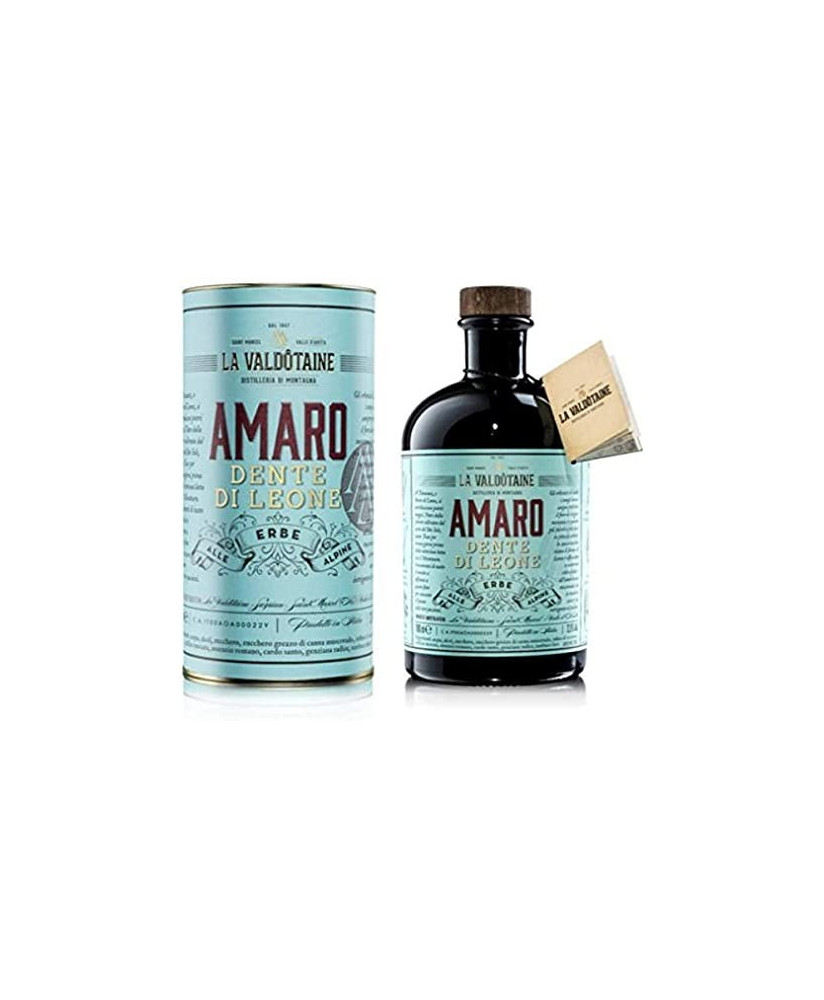 Shop online italian Amaro dente di Leone La Valdotaine, liquor from Alps. Online shop bitter made in Italy, Best price online.