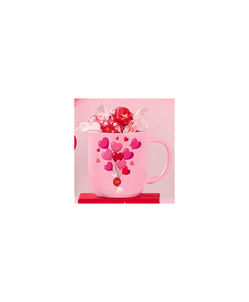 Vendita online Tazza in ceramica Lindt regalo San Valentino cioccolatini Lindor. Shop confezioni Lindt 14 Febbraio