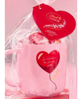 Vendita online Tazza in ceramica Lindt regalo San Valentino cioccolatini Lindor. Shop confezioni Lindt 14 Febbraio