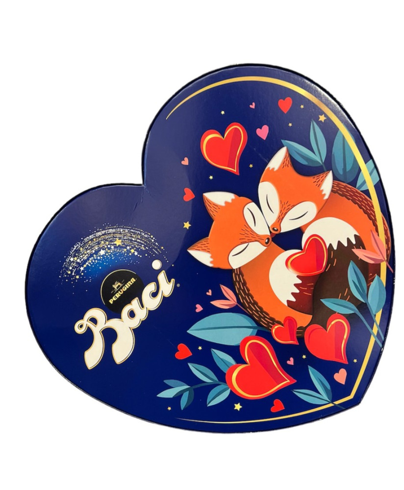 Vendita online scatola di metallo a forma di cuore per San Valentino Baci Perugina, al miglior prezzo. Shop confezioni Perugina.