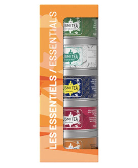 KUSMI TEA - SELEZIONE "GLI ESSENZIALI" - CON INFUSORE - 5 X 25G 