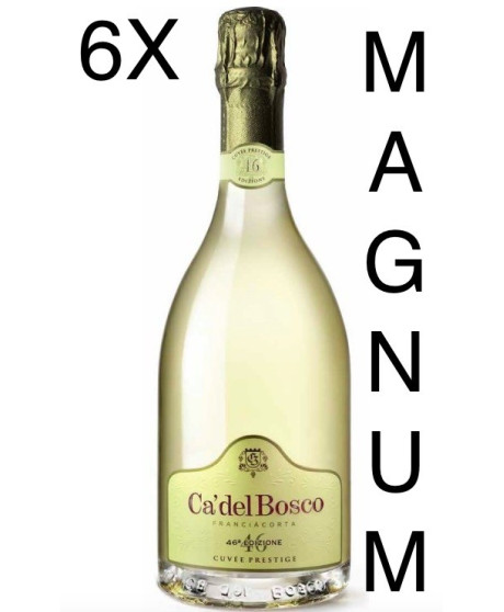 (6 BOTTIGLIE) Ca' del Bosco - Cuvee Prestige - Magnum - Franciacorta -  46ª Edizione - 150cl