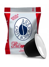 Caffè Borbone - 50 Capsule Respresso Miscela ROSSA - Compatibili con macchine ad uso domestico Nespresso