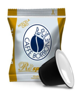 Caffè Borbone - 50 Capsule Respresso Miscela ORO - Compatibili con macchine ad uso domestico Nespresso