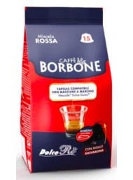 Caffè Borbone - 15 Capsule Miscela ROSSA - Compatibili con macchine "Nescafè", "Dolce Gusto"