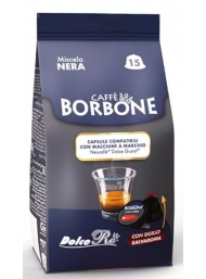 Caffè Borbone - 15 Capsules BLACK Blend - Compatible with "Nescafè", "Dolce Gusto" machines