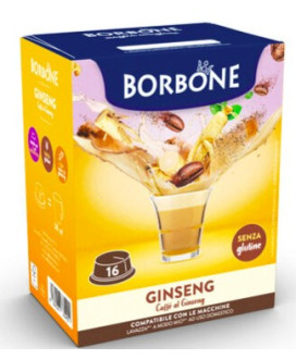 Caffè Borbone - 16 Capsule - GINSENG - Compatibili con macchine a marchio Lavazza  "A Modo Mio"