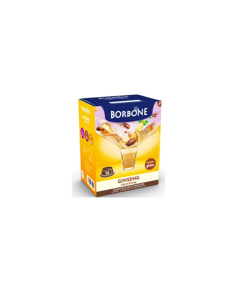 Caffè Borbone - 16 Capsule - GINSENG - Compatibili con macchine a marchio Lavazza  "A Modo Mio"