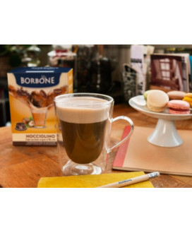 Caffè Borbone - 16 Capsule - NOCCIOLINO - Compatibili con macchine a marchio Lavazza  "A Modo Mio"