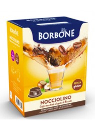Caffè Borbone - 16 Capsules - NOCCIOLINO - Compatible with Lavazza "A Modo Mio" brand machines