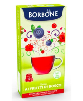 Caffè Borbone - 10 Capsules wild berry - Compatible with Nespresso domestic machines