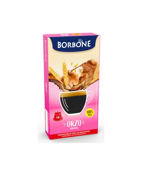 Caffè Borbone - 10 Capsule Respresso ORZO  - Compatibili con macchine ad uso domestico Nespresso