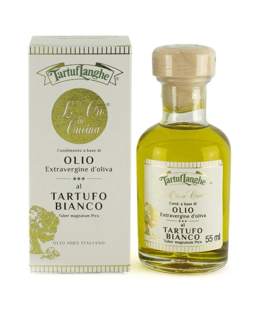 TartufLanghe - Olio extravergine con Tartufo Bianco "Oro in cucina" - 55ml