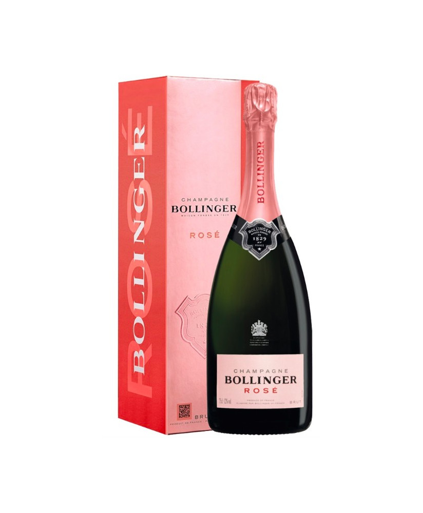 Online sale Bollinger Rosé Brut boxed. Shop online Bollinger Rosè the champagne of James Bond, by Winston Churchill
