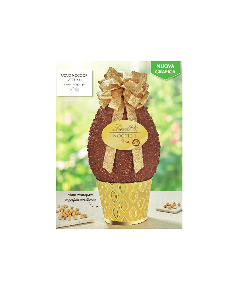 Vendita online Uova di Pasqua grandi, la misura piu' grande di Noccior, 4200g, Lindt & Sprüngli, al Latte con Nocciole Piemonte