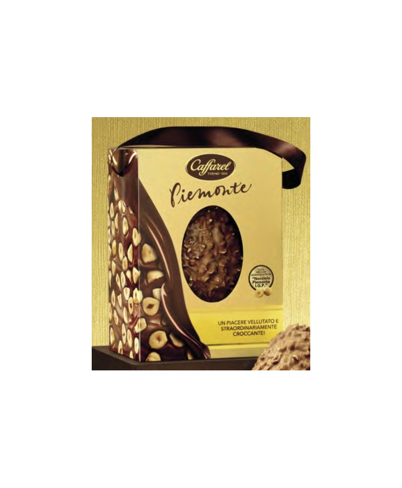 Vendita online Uova Caffarel al latte con nocciole Piemonte I.G.P. Shop on line uovo Caffarel nocciolato al latte, con granella