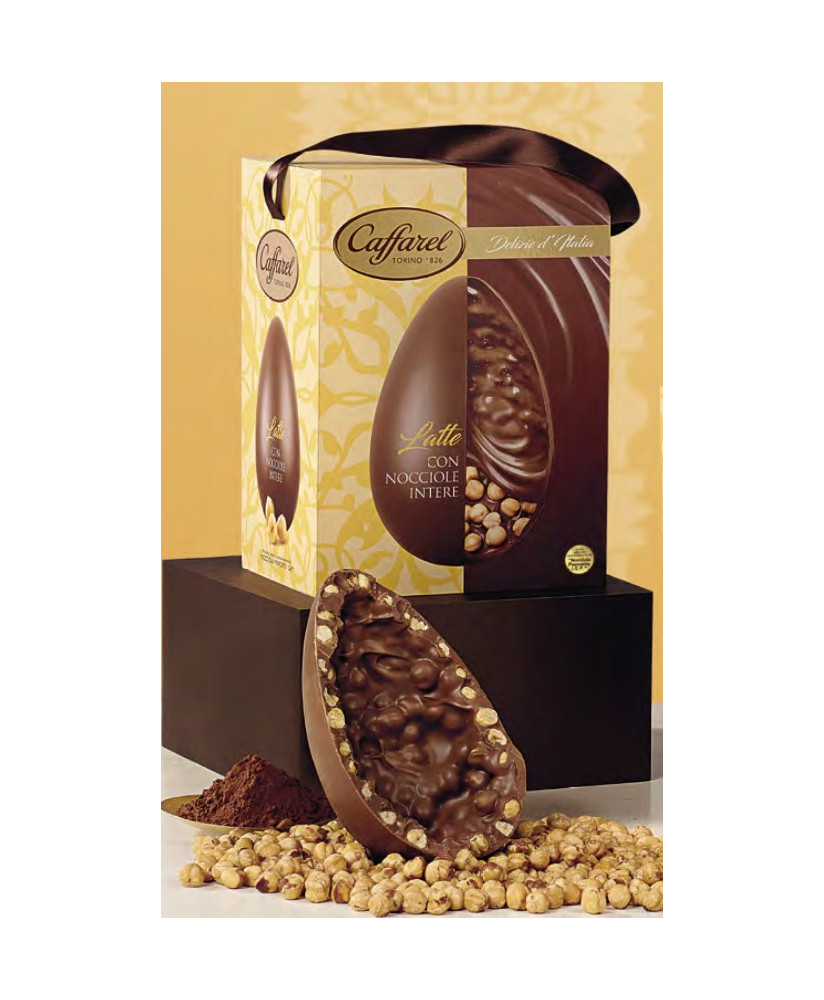 Vendita online Uova Caffarel 2017 Nocciolotto Piemonte IGP al latte con nocciole intere. Shop on line uova di Pasqua