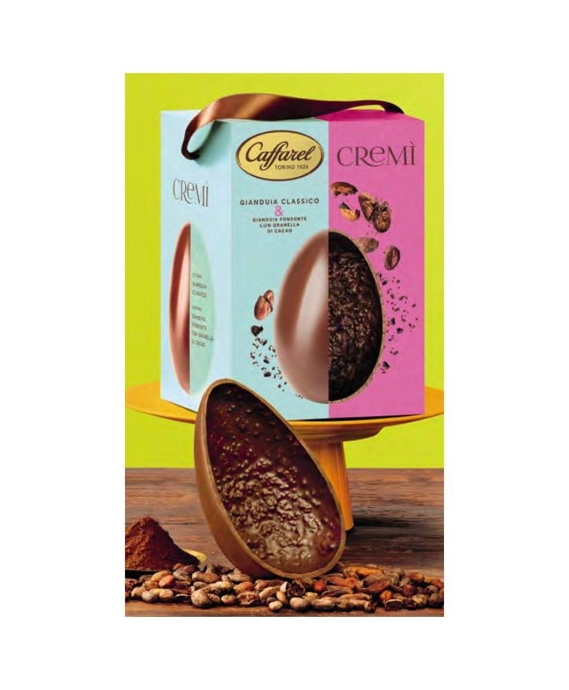 Caffarel - Uovo DECO al latte con granella di nocciole - 415g