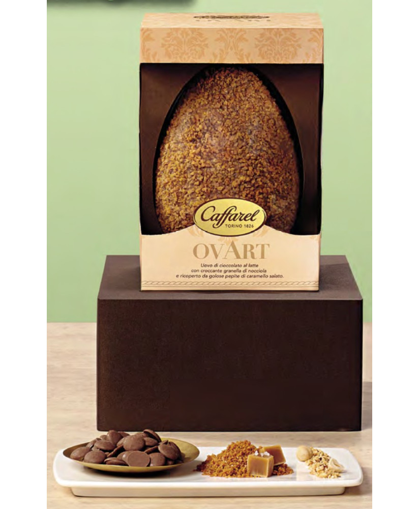 Caffarel - Uovo OVART Bianco e Granella salata - 450g