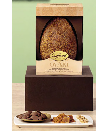 Caffarel - Uovo OVART Bianco e Granella salata - 450g