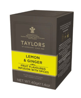 Taylors - Lemon & Ginger Tea - 20 Filtri - 50g